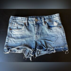 Blank NYC The Essex Denim Shorts Womens 24 Medium Wash Distressed Cutoff Casual